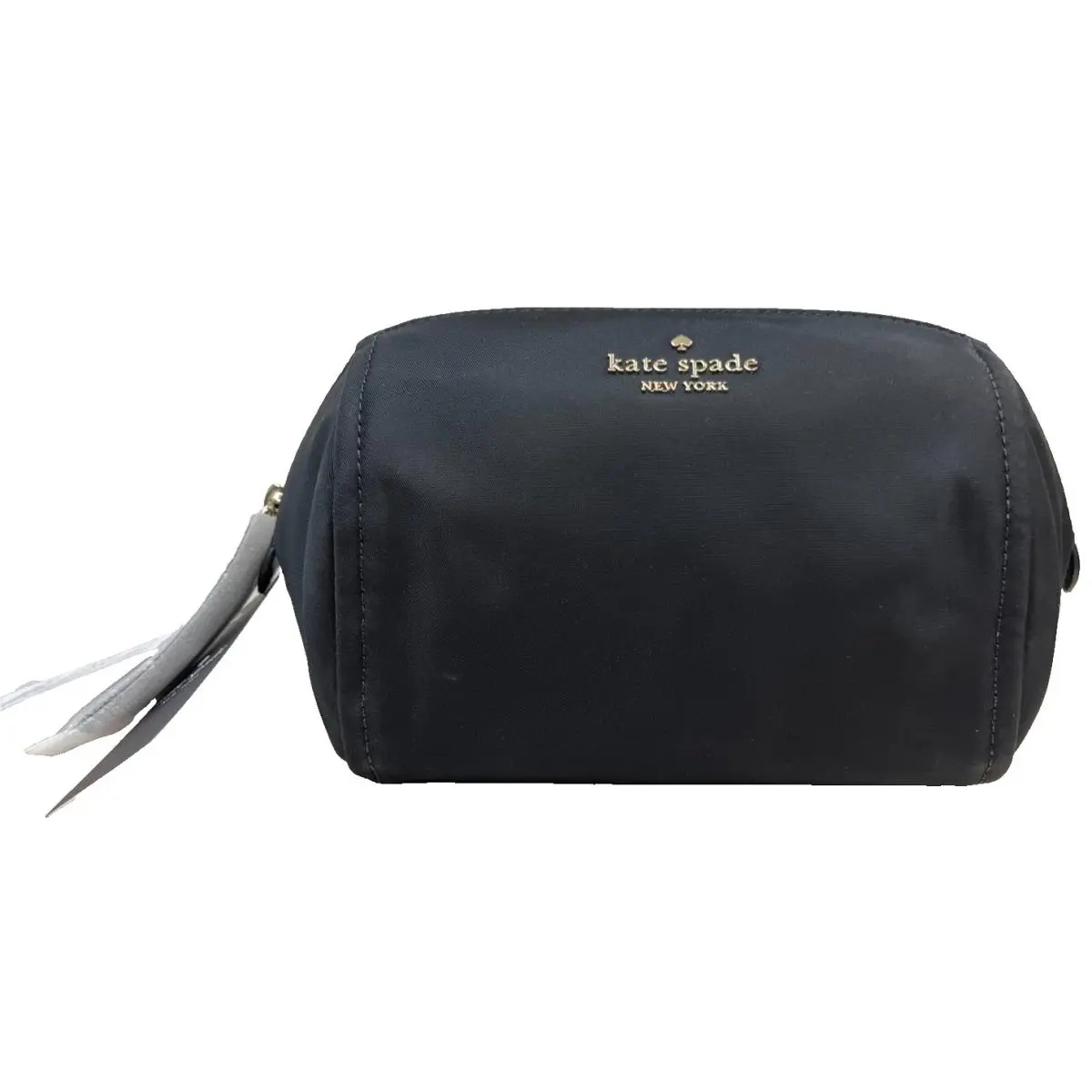 Kate Spade Black Chelsea Ksny Medium Cosmetic Bag - Exterior: Black, Lining: Black, Hardware: Gold