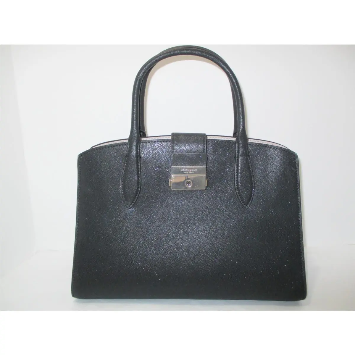 Kate Spade Large Satchel w/ Shoulder Strap Black Leather 4-Compartment Tote