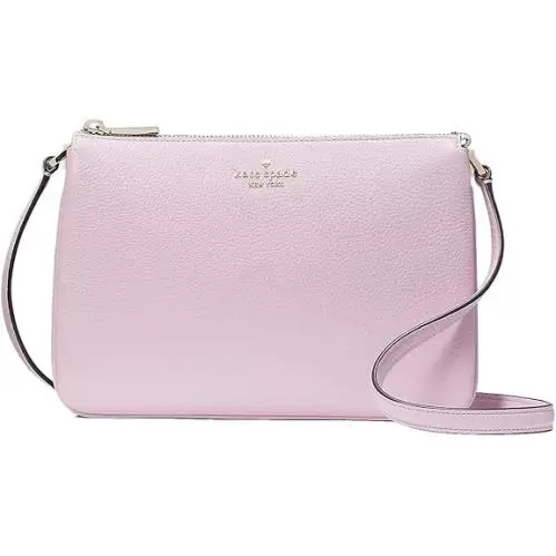 Leila Triple Gusset Handbag Crossbody Purse For Women Quartz Pink by Kate Spade
