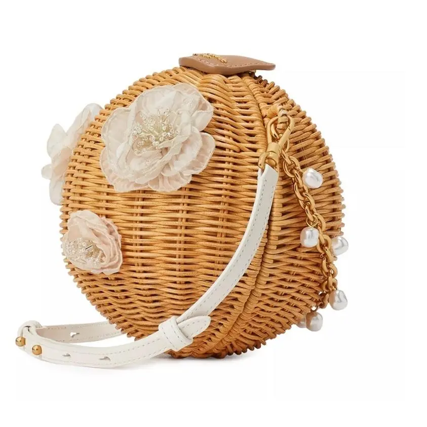 Kate Spade Bridal Wicker Bouquet Lantern Crossbody