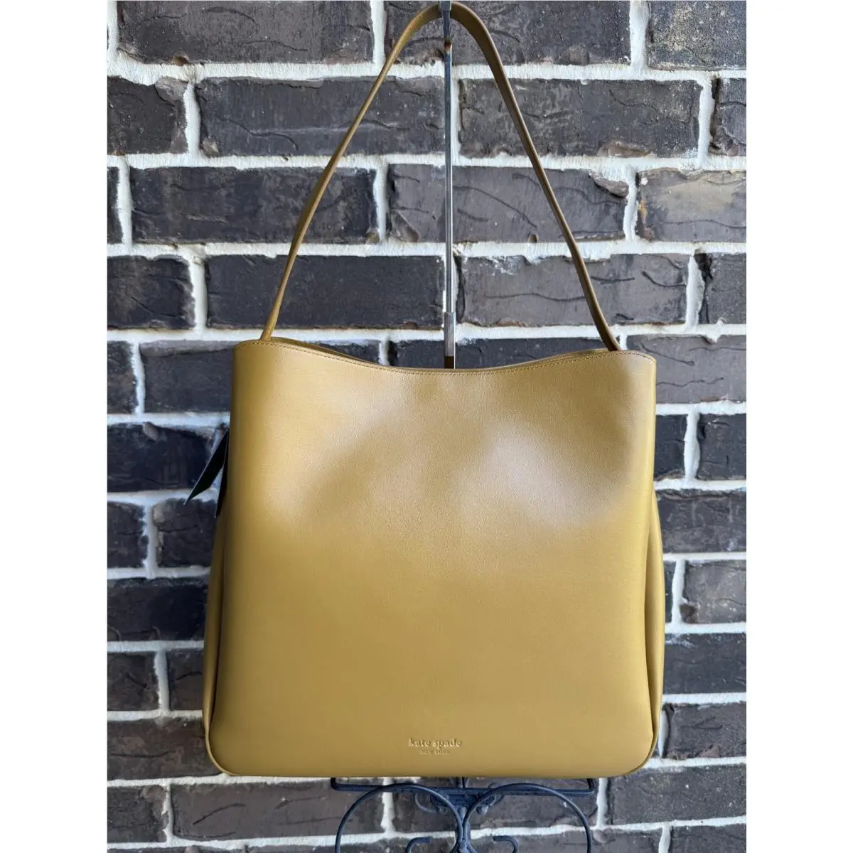 Kate Spade NY Grace Curry Leather Hobo Shoulder Bag KK777