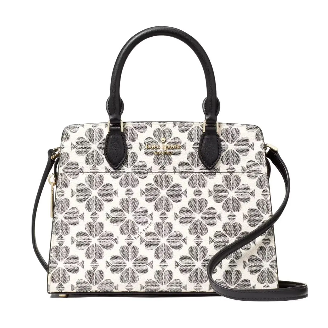 New Kate Spade Signature Spade Flower Small Satchel Black Multi