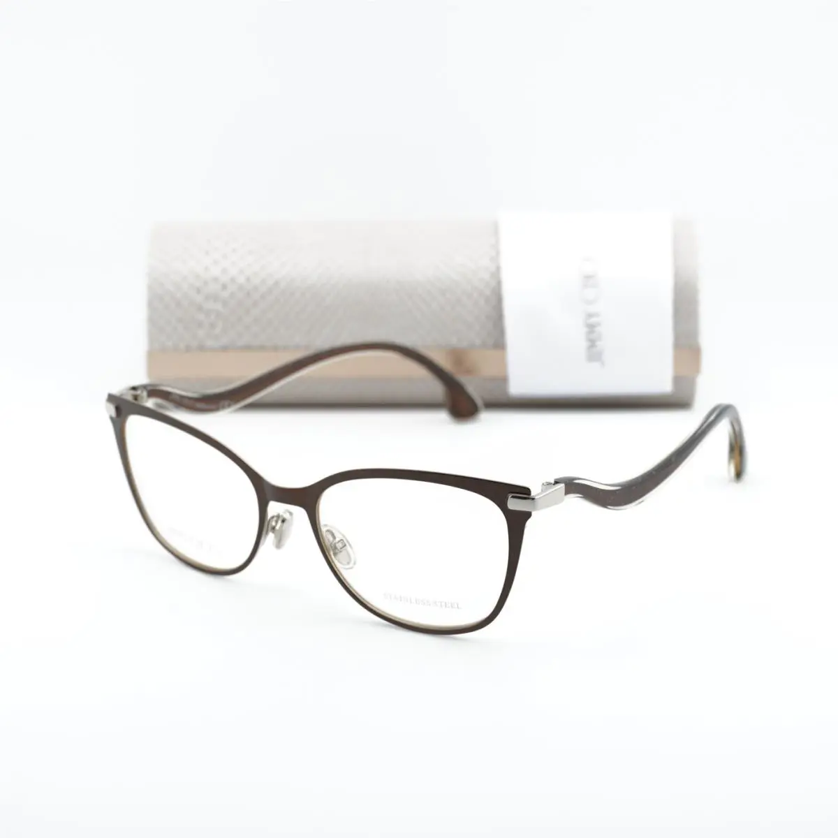 Jimmy Choo JC256 012R 00 Matte Brown/silver 53mm Eyeglasses