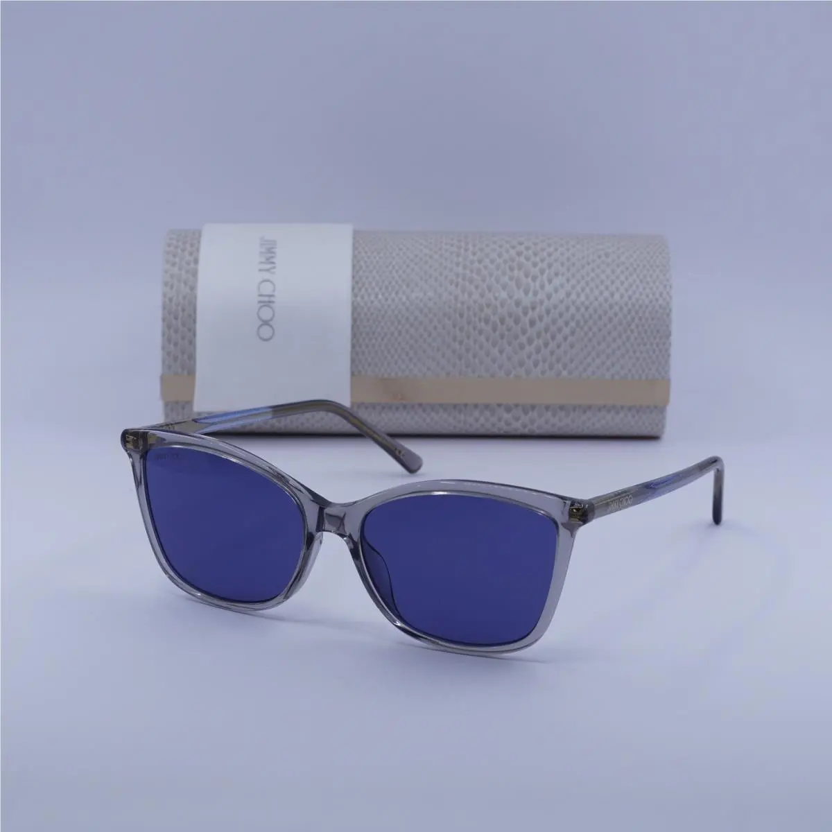 Jimmy Choo Ba/g/s 0KB7 KU Transparent Grey/blue 56-16-145 Sunglasses