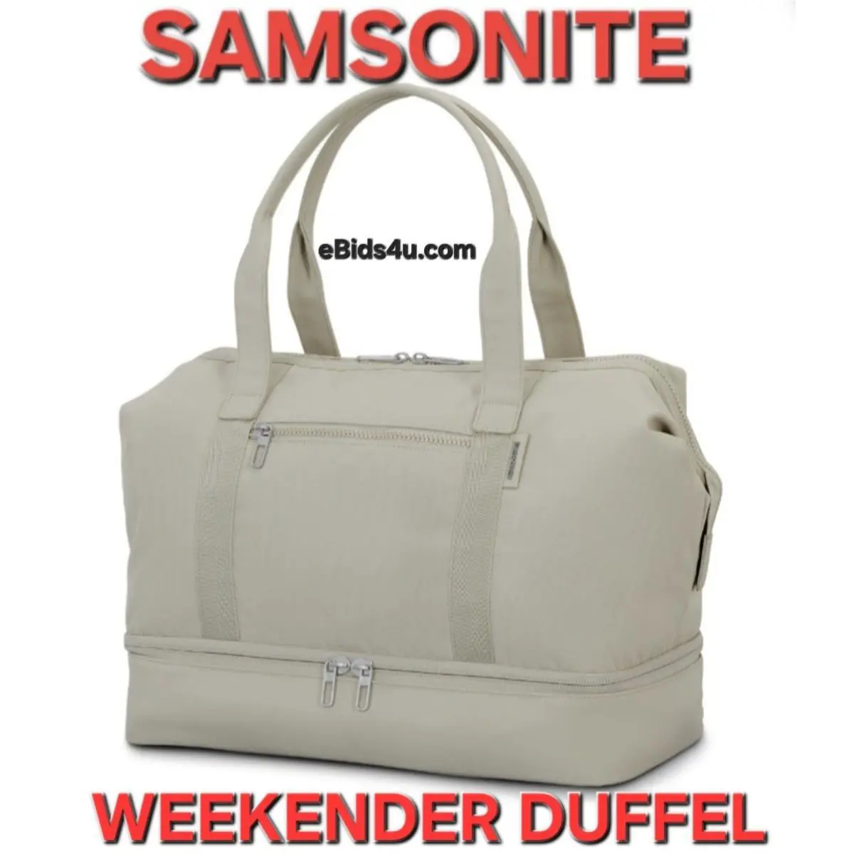 Samsonite Better Than Basic Drop Bottom Weekender Grey Duffel Luggage Travel Bag