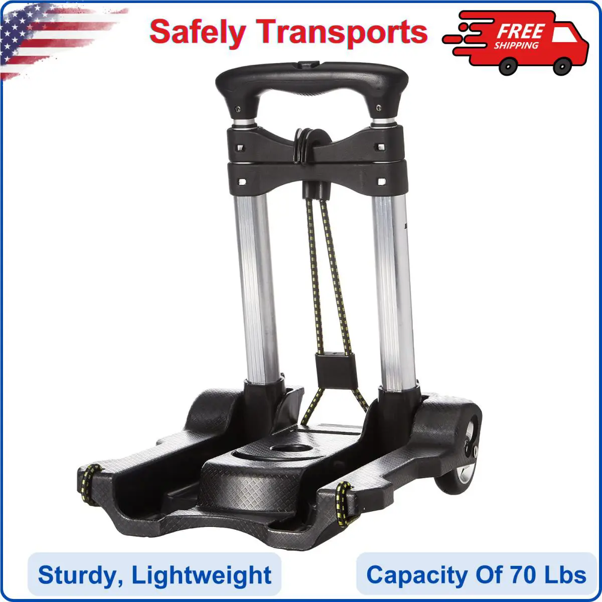 Samsonite Compact Folding Luggage Cart - Sturdy and Lightweight Black One Size