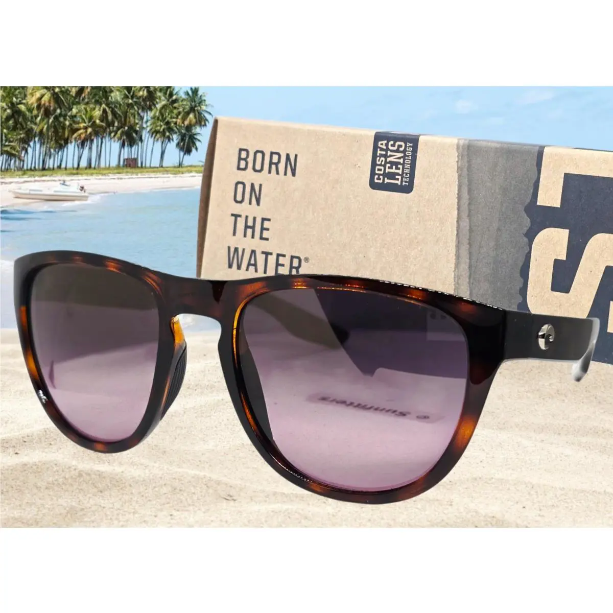 Costa Del Mar Tortoise/rose Gradient Irie Polarized 580G Sunglasses