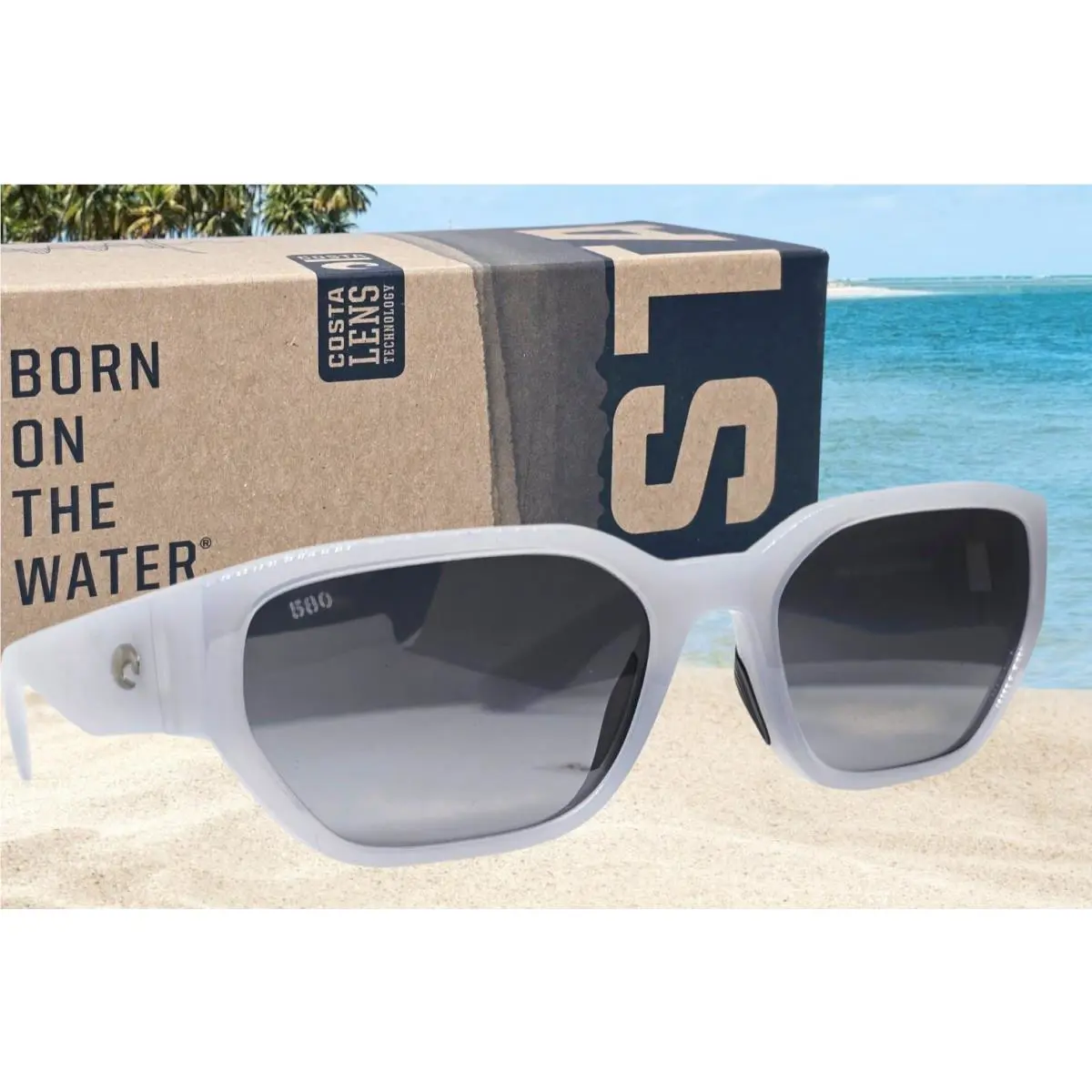 Costa Del Mar Milky Violet/gray Gradient Clemente Polarized 580G Sunglasses