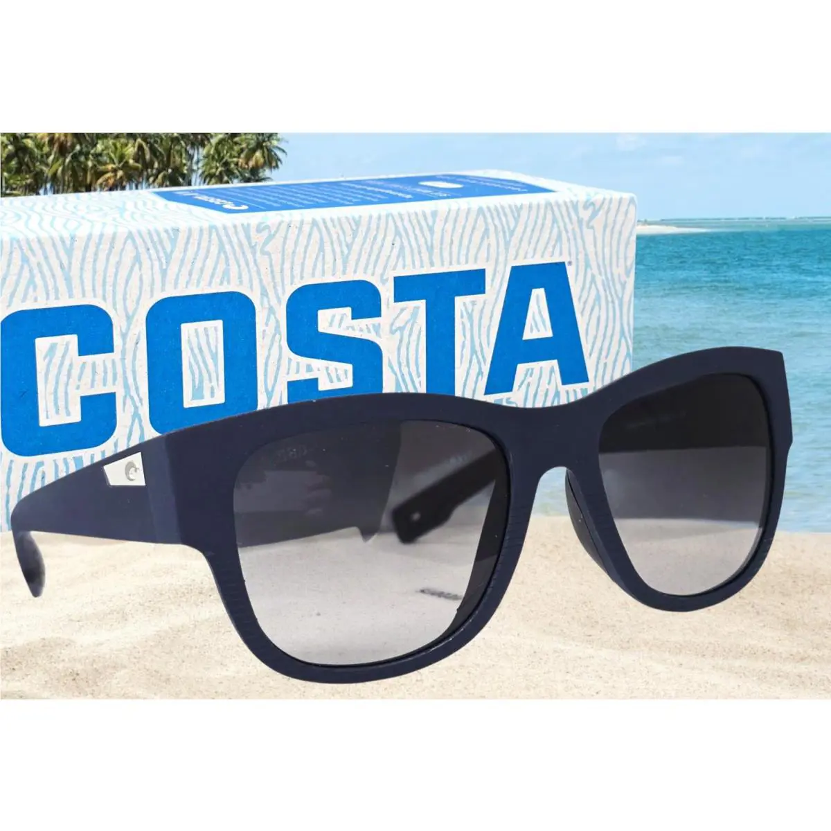 Costa Del Mar Midnight Blue/gray Gradient Caleta Polarized 580G Sunglasses