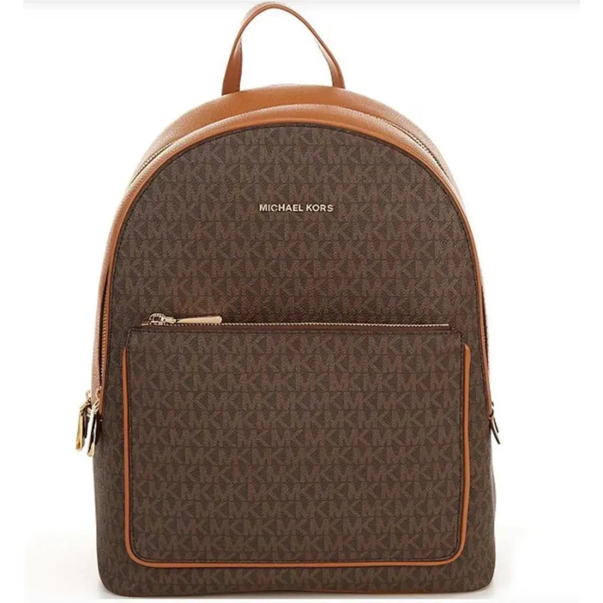 Michael Kors Adina Medium Pvc Leather Backpack Bookbag Handbag Brown