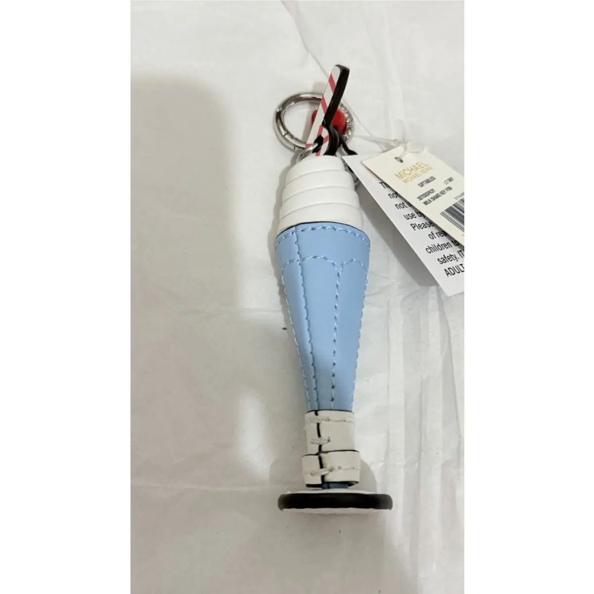Milkshake Key Fob Bag Charm Light Sky Purse Bag Accessory Keycha by Michael Kors