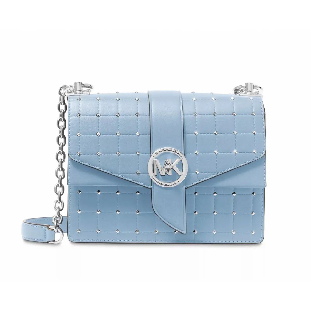 Michael Kors Greenwich Small Studded Quilted Leather Crossbody Bag