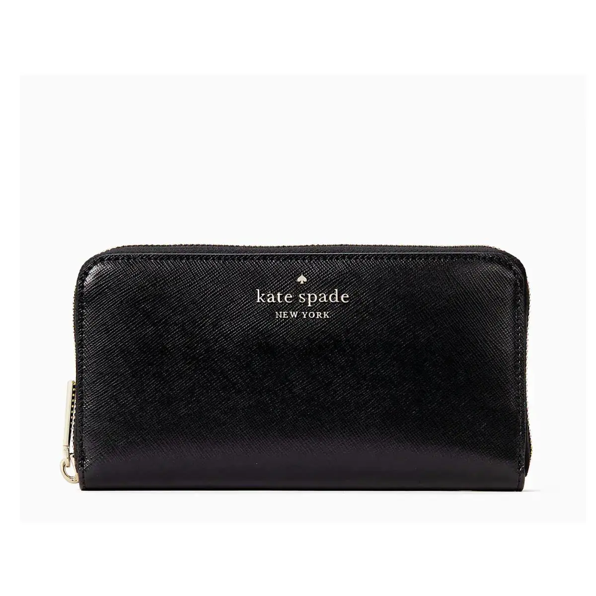 Michael Kors Kate Spade Staci Large Saffiano Leather Continental Wallet Black