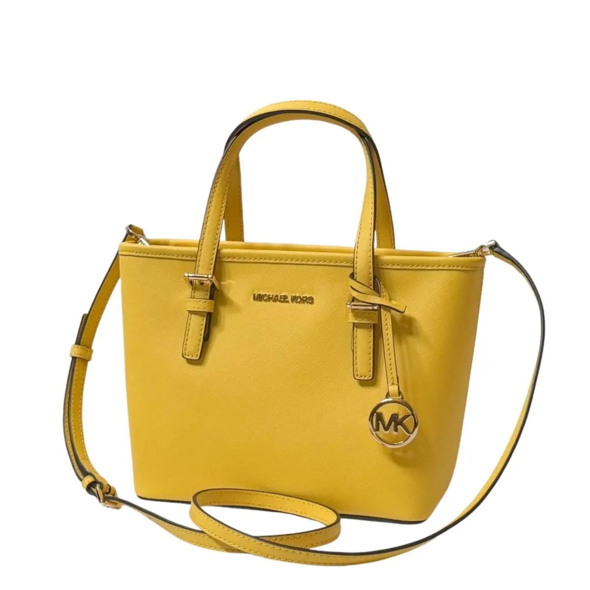 Michael Kors Jet Set Travel XS Carryall Convertible Tote Shoulder Bag Citrus