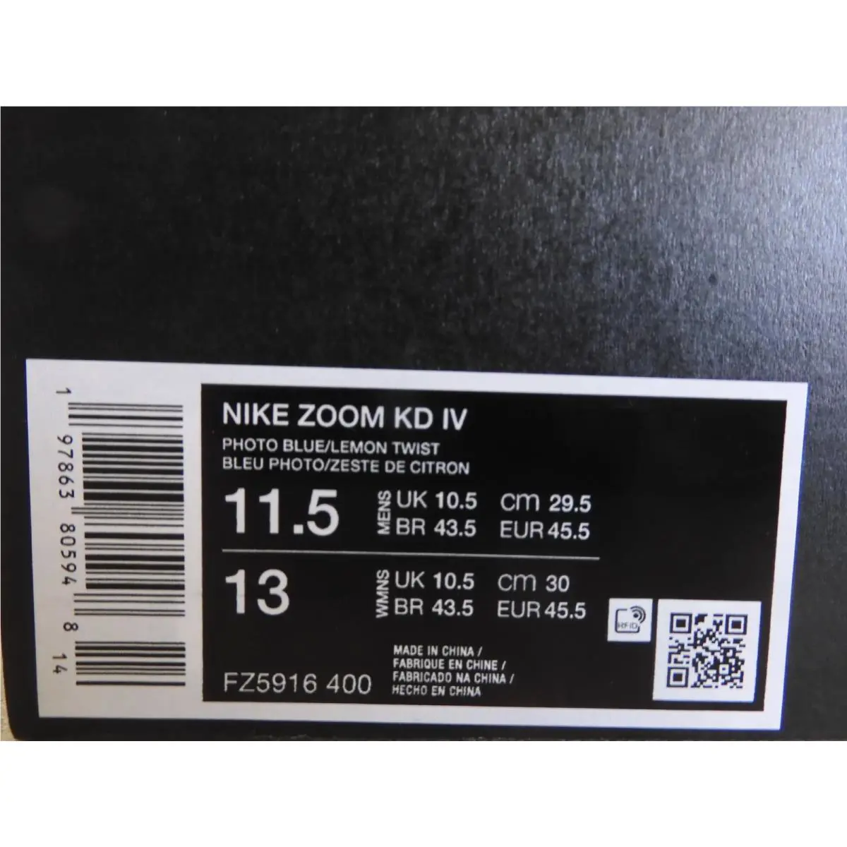 Nike shoes - Nike KD 4 - FZ5916-400 - Blue 6