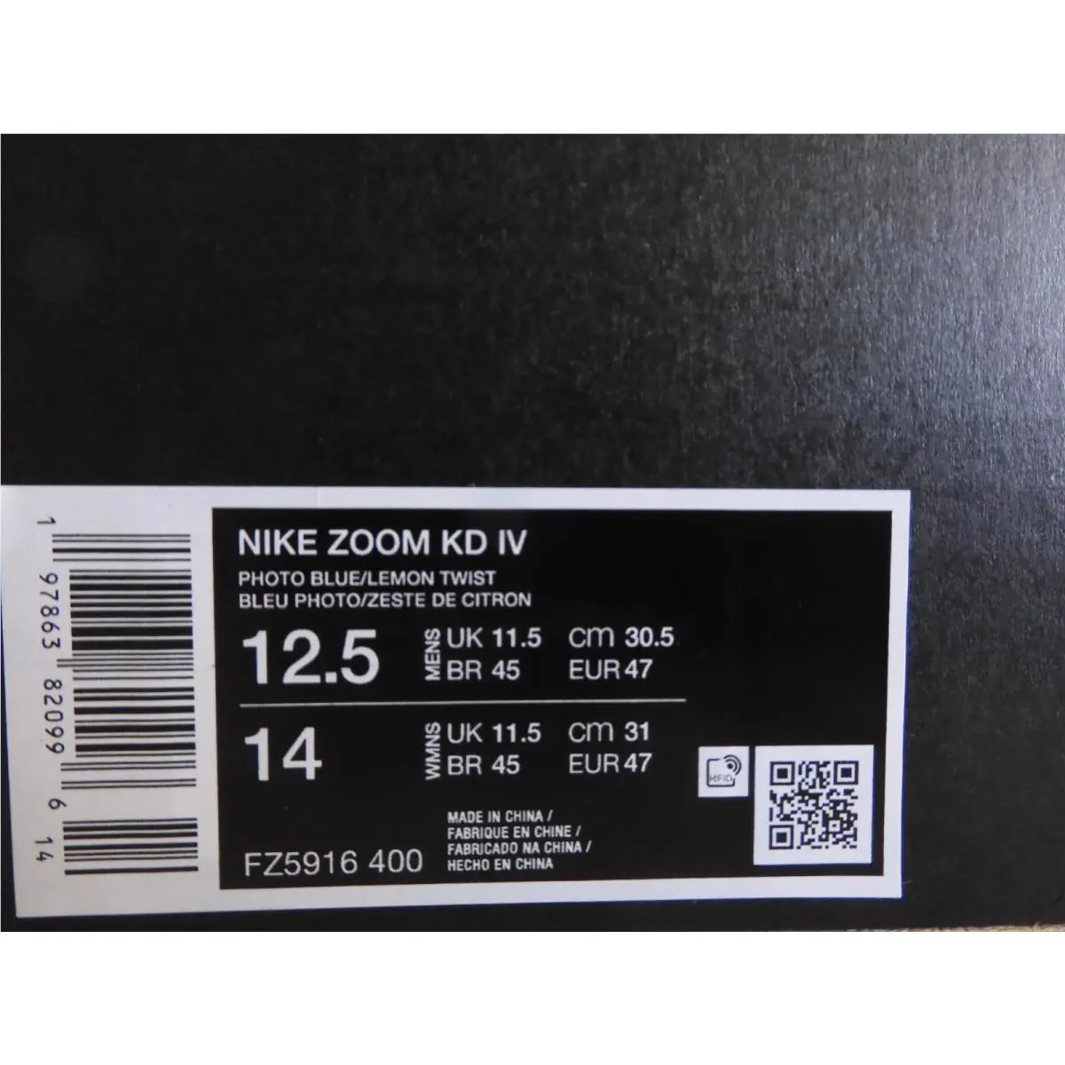 Nike shoes - Nike KD 4 - FZ5916-400 - Blue 23