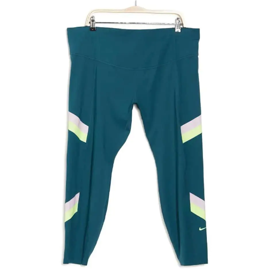 Nike clothing - Dark Teal Green/Lime Glow 1