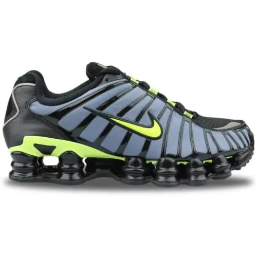 Nike Mens Shox TL Running Shoes CI7692 400 - THUNDERSTORM /VOLT BLACK