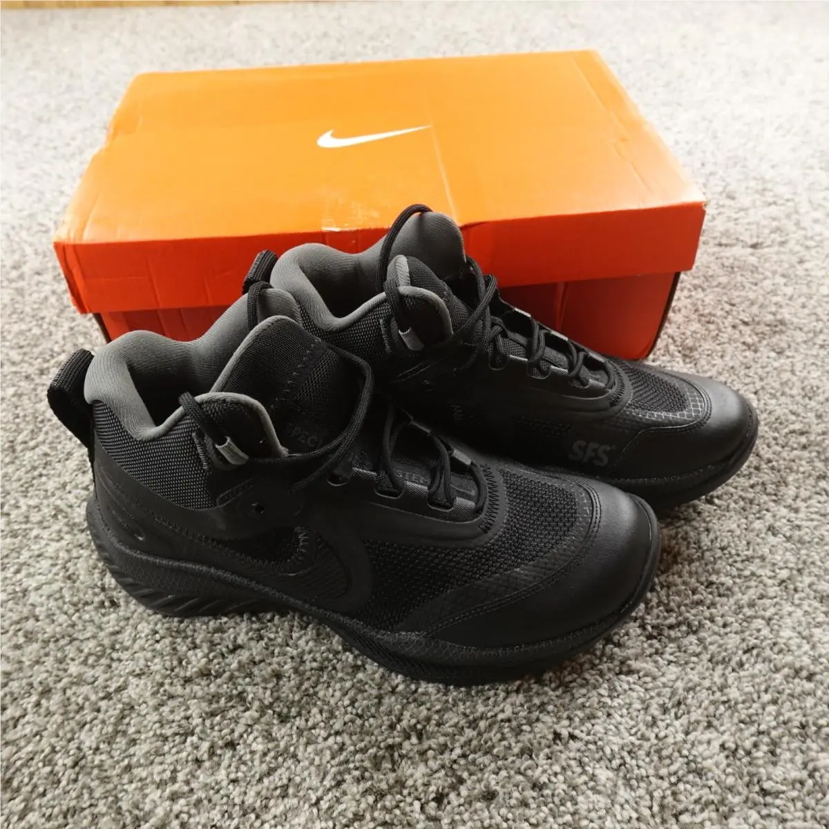 Nike Boots Mens 7 React Sfb Carbon Black Combat Military Shoes CK9951-001