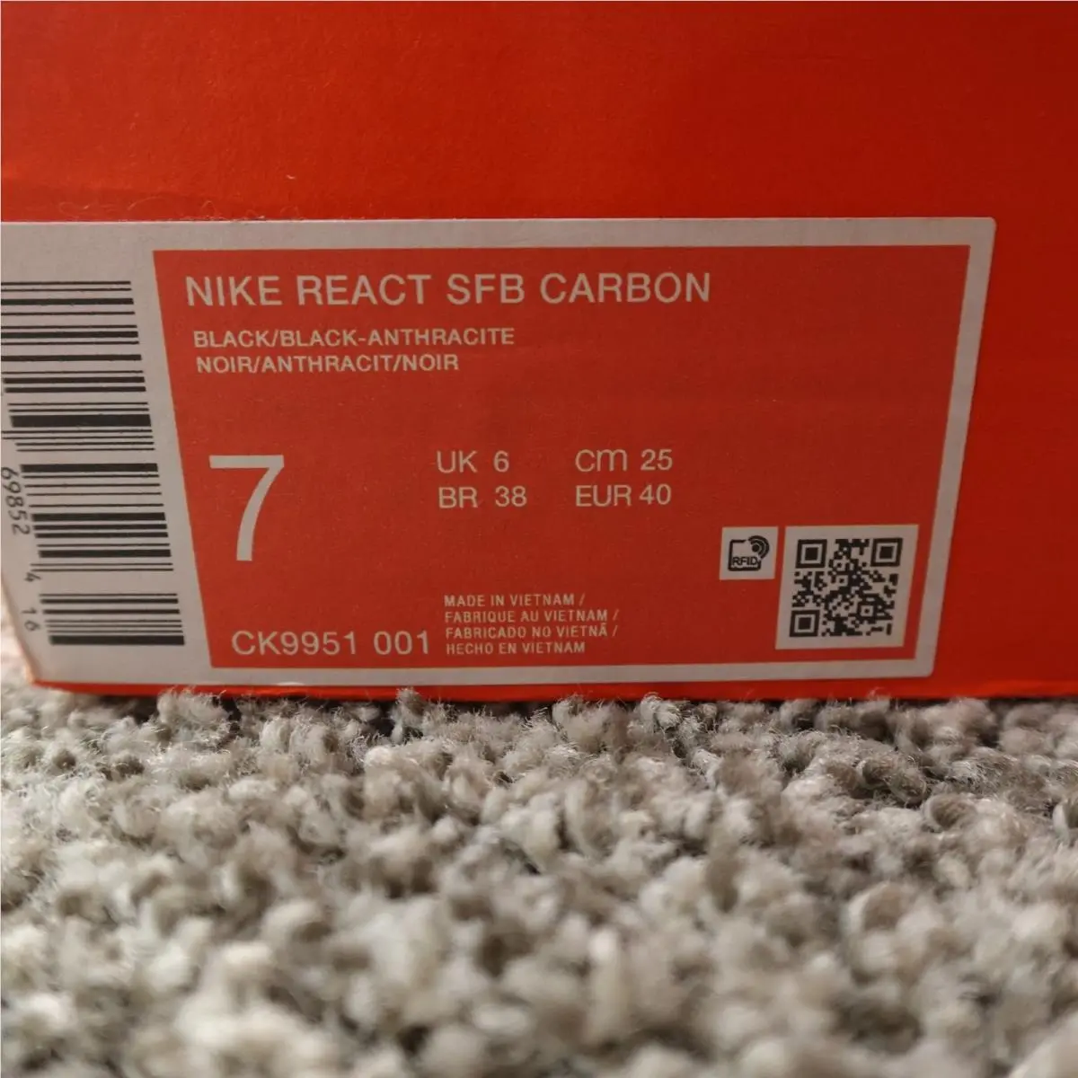 Nike shoes - Nike React SFB - React SFB - CK9951001 - Black (UPC: 194956698654) 6