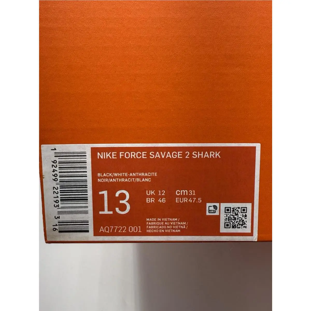 Nike shoes - Nike Force Savage - Force Savage - AQ7722-001 - Black 12
