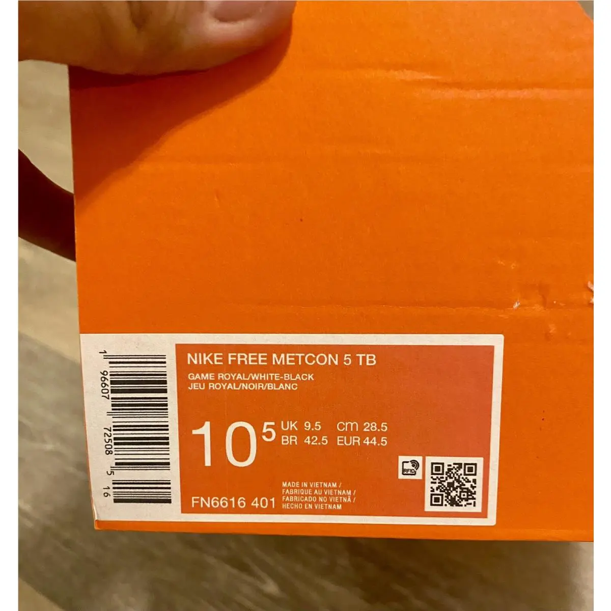 Nike shoes - Nike Free Metcon 5 TB - FN6616-401 - Game Royal/Black/White (UPC: 196607725085) 10