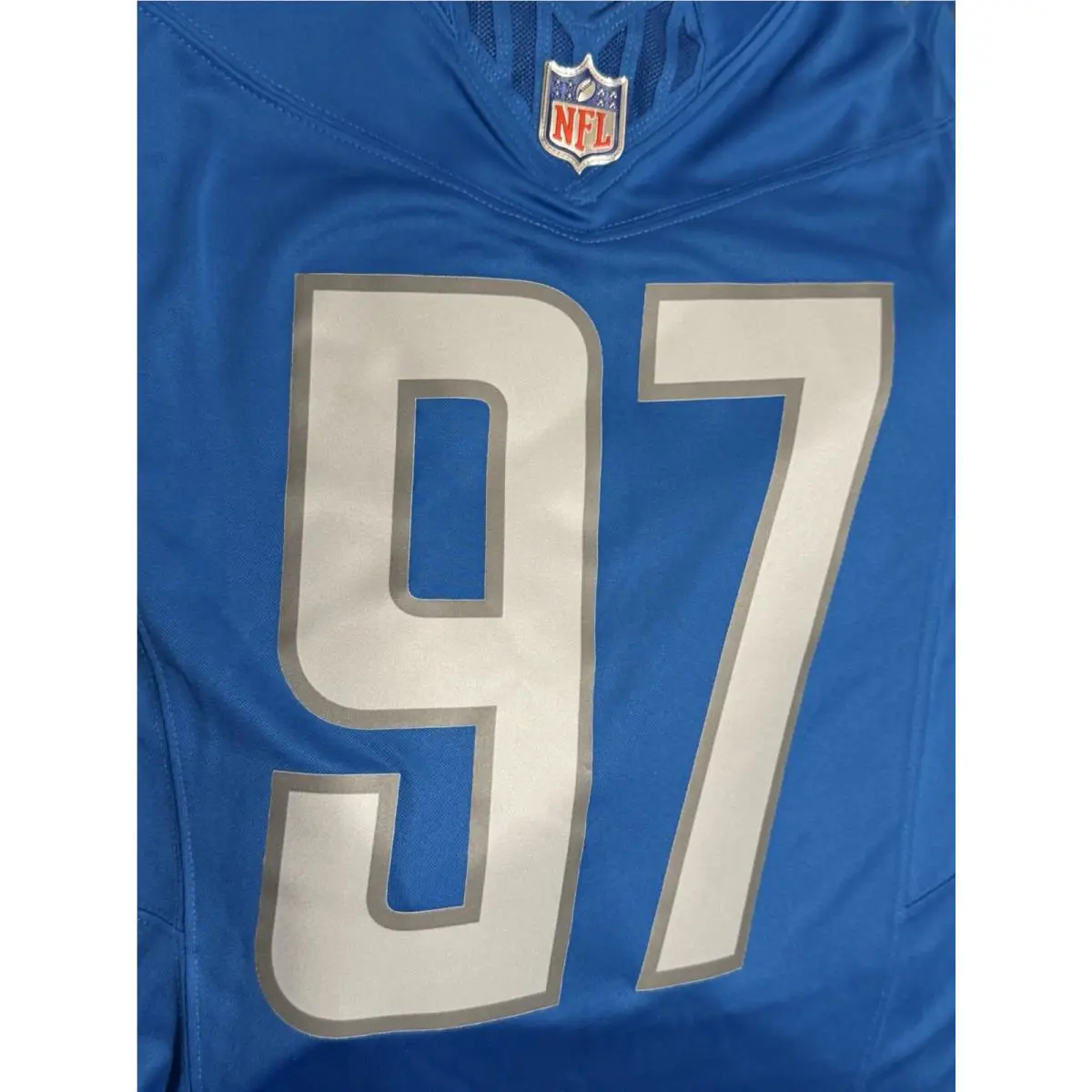 Nike clothing - DETROIT LIONS MENS BLUE VAPOR F.U.S.E. LIMITED FOOTBALL JERSEY - 31NM-9SF - Blue 5
