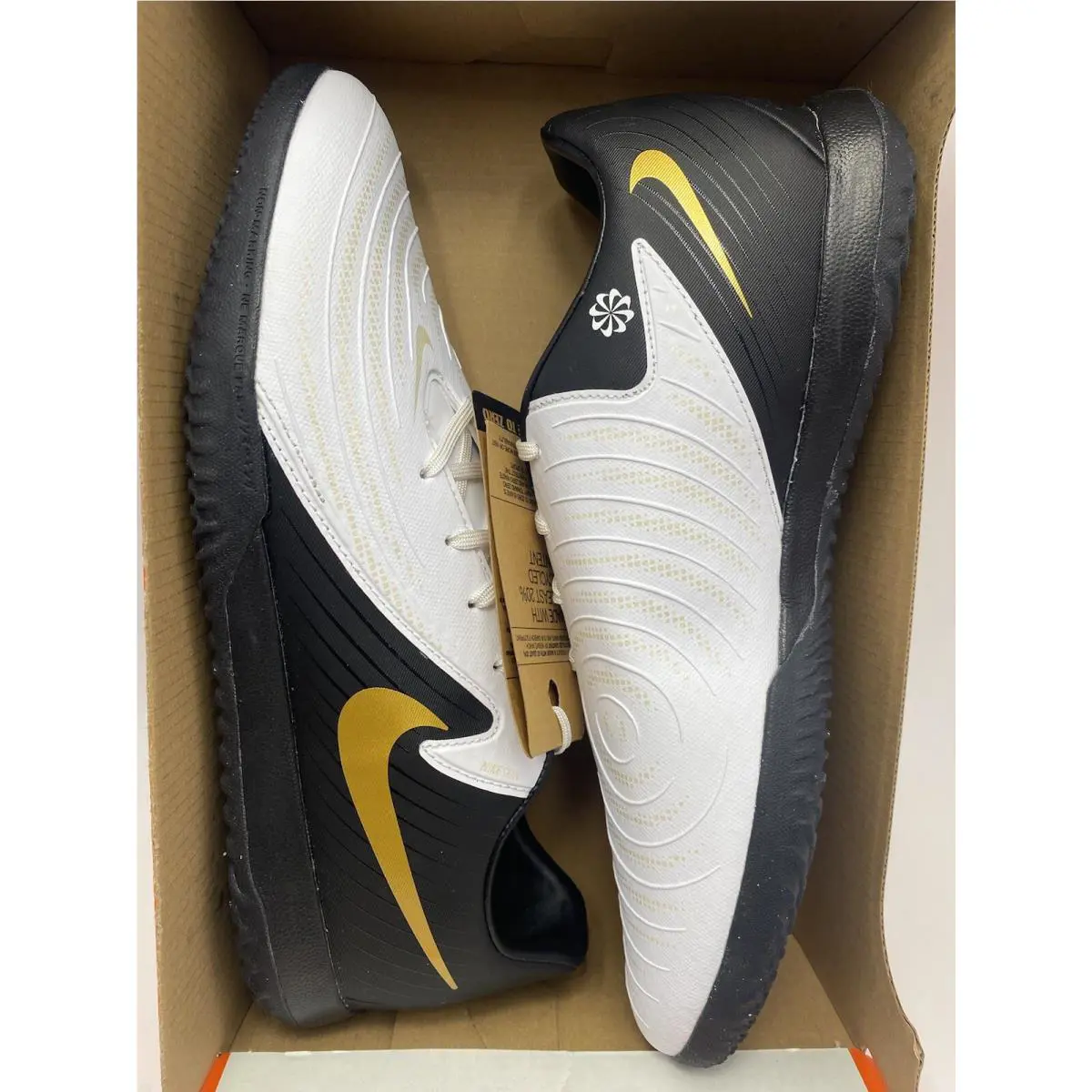 Nike shoes - Nike Phantom GX - Phantom - FJ2581 100 - White/Black-Mtlc Gold Coin (UPC: 196974702672) 5
