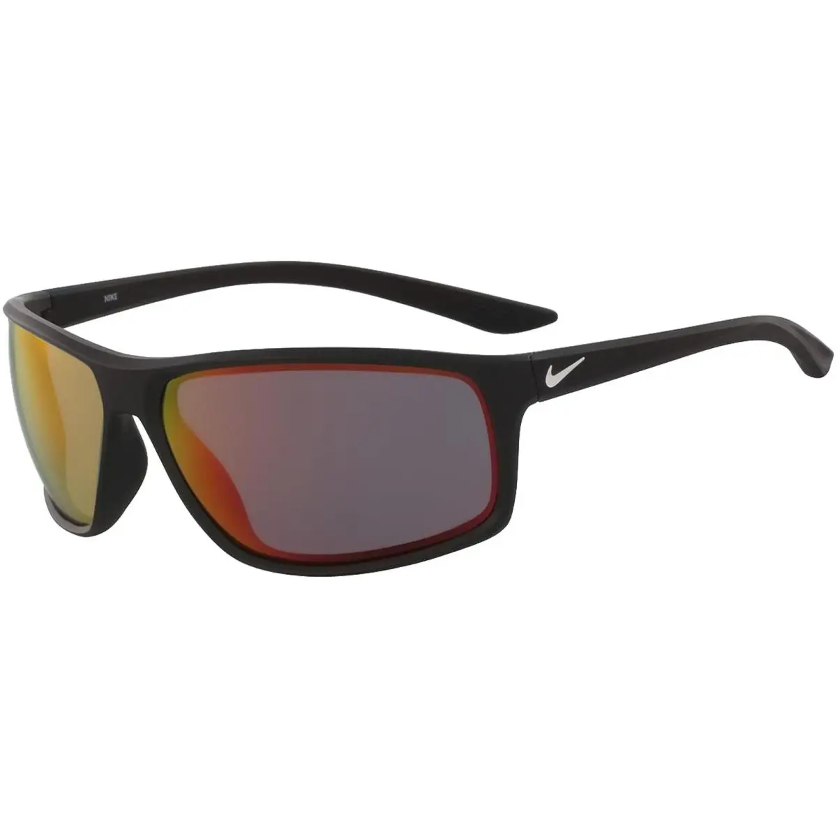 Nike Adrenaline M Men`s Matte Black Sport Wrap Sunglasses - NKEV1113 016 - Frame: Matte Black, Lens: Infrared