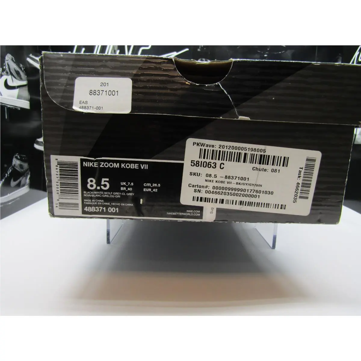 Nike shoes - Nike Zoom Kobe 7 - Zoom Kobe - 488371-001 - Black 6