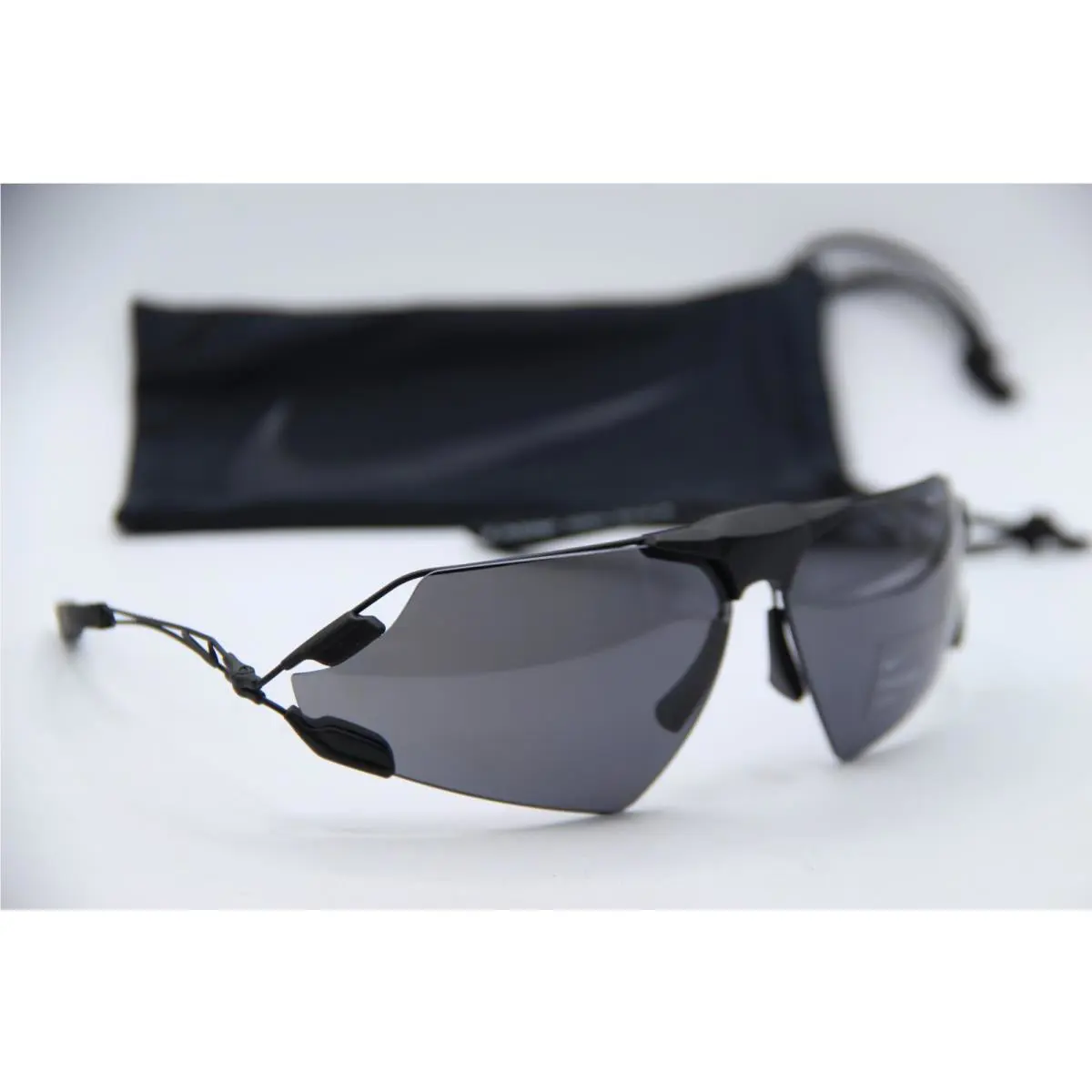 Nike Zeus Edge P EV 24032 010 Black Polarized Sunglasses 76-15