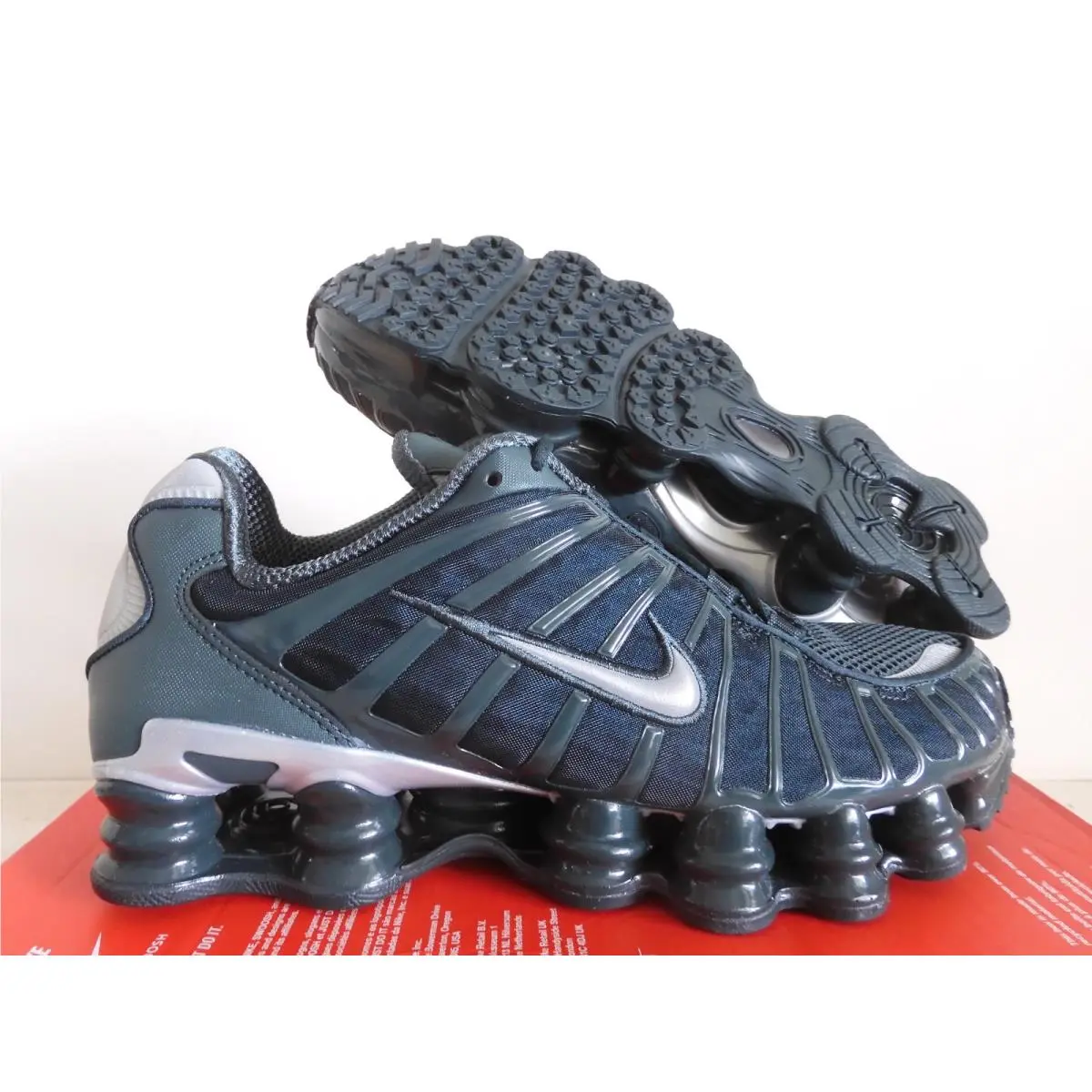 Nike Shox TL Total Shox Seaweed Green-gunmetal Mens Sz 9 AV3595-302