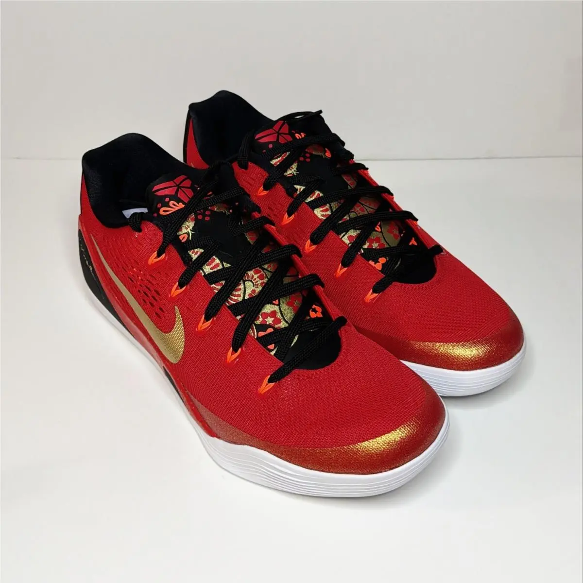 Nike Kobe 9 IX EM Protro University Red Metallic Gold IH1400-600 Men`s Size 11 - Red