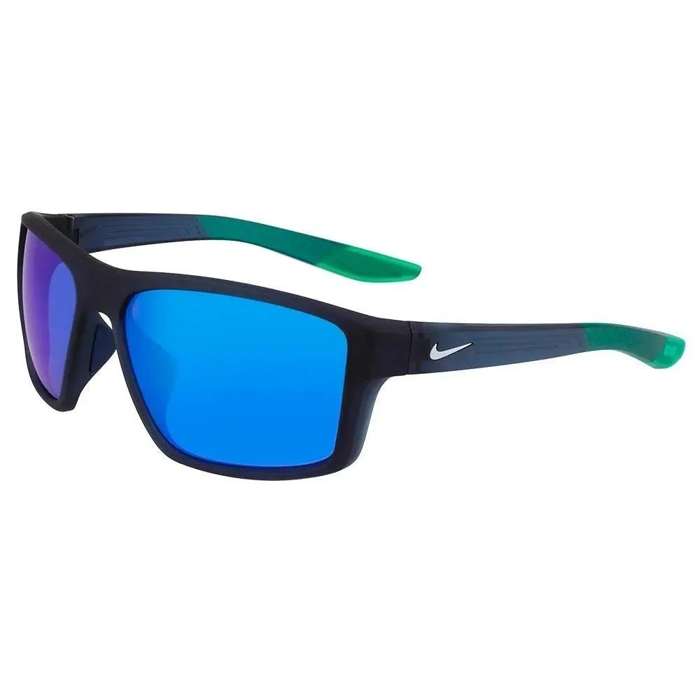 DC3292 410 Midnight Navy Brazen Fury Sunglasses Turquoise Mirror Lens by Nike
