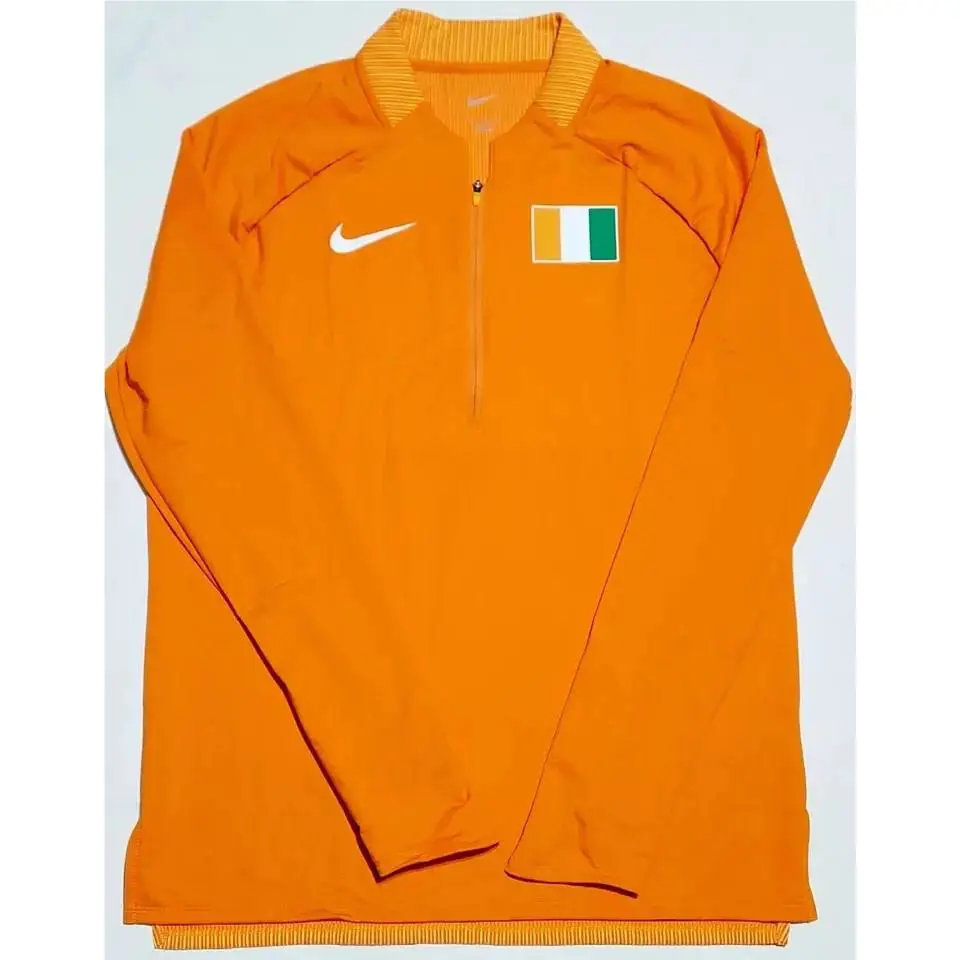 Nike Pro Elite Ivory Coast Cote D`ivoire Team Half Zip CK3469-812 Mens Size M