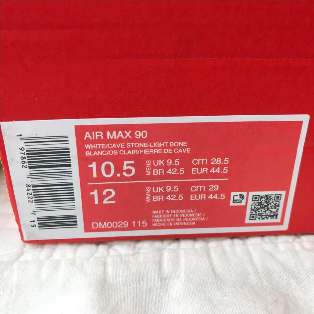 Nike shoes - Nike Air Max 90 - Air Max - DM0029-115 - White/ Cave Stone Light Bone 10