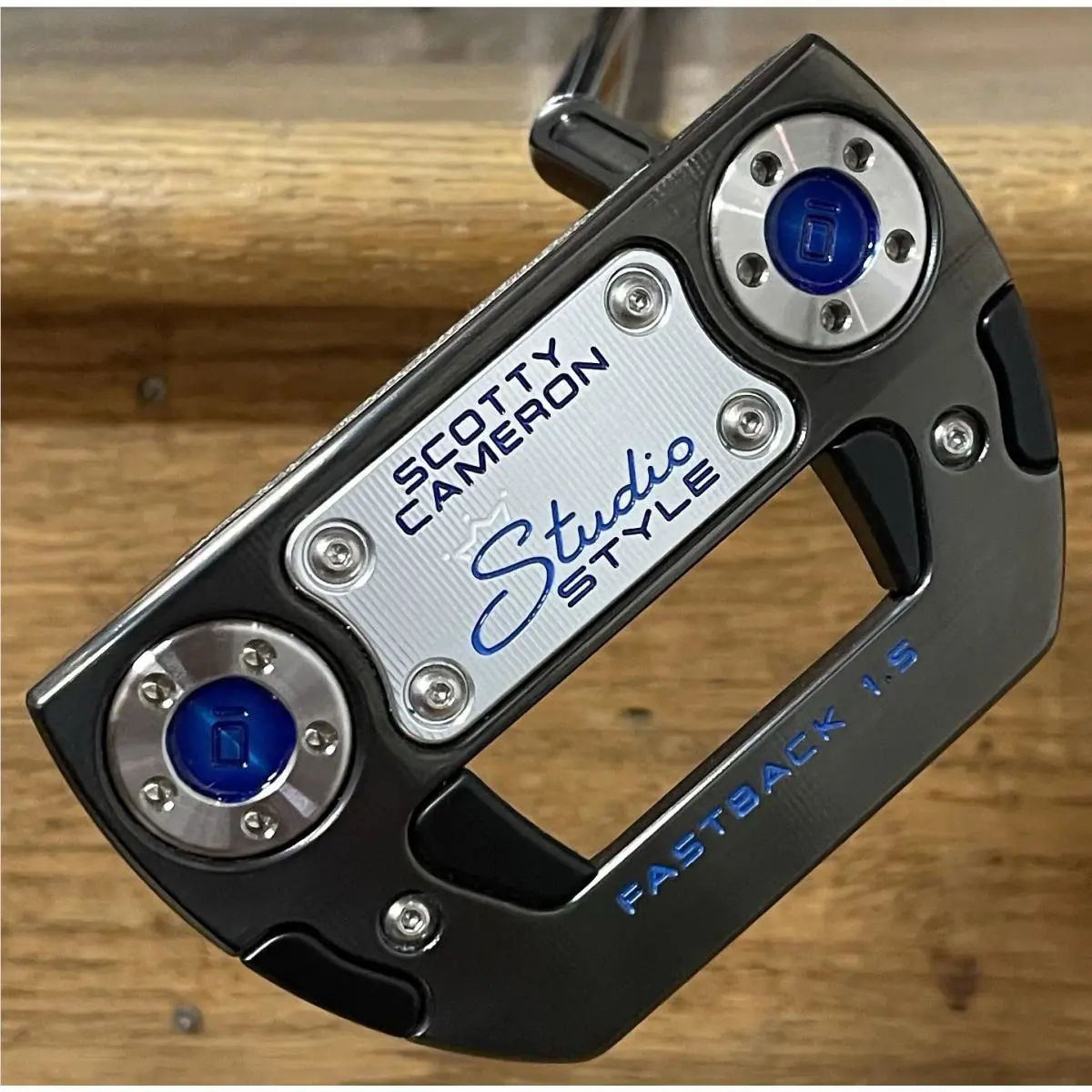 Scotty Cameron  - Studio Style Fastback 1.5 - SCS - Xtreme Dark Finish - DLC - Blue, Lie Angle: Black 0