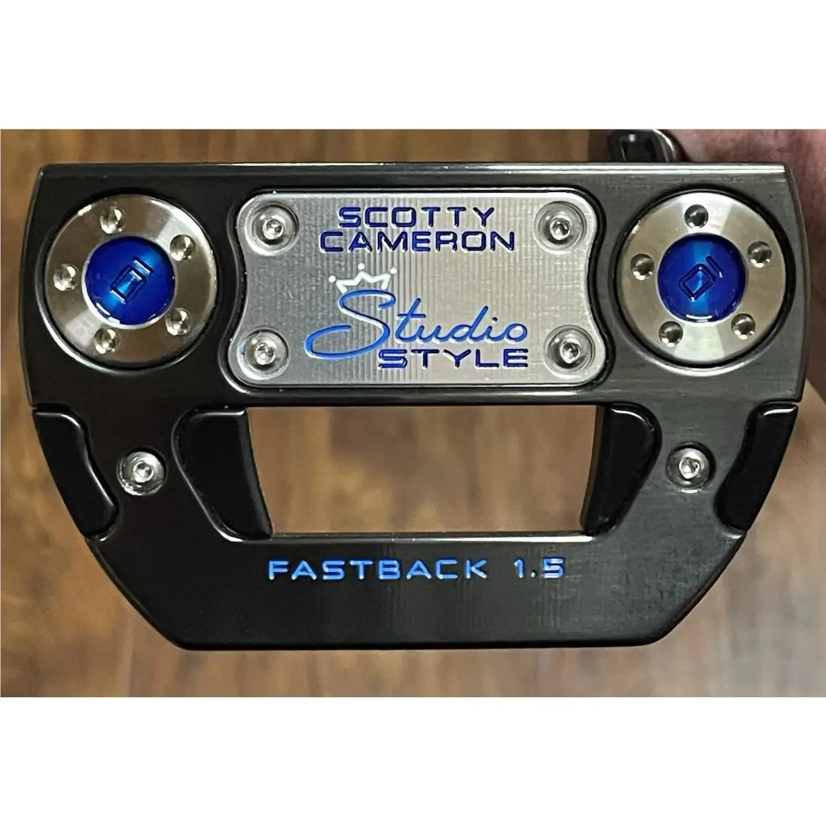 Scotty Cameron  - Studio Style Fastback 1.5 - SCS - Xtreme Dark Finish - DLC - Blue, Lie Angle: Black 2