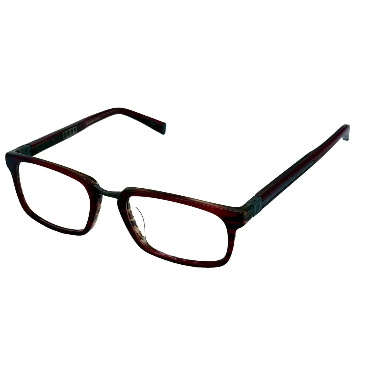 John Varvatos Eyeglasses Rectangle Mens Chianti Gradient Eyewear Frame V350 50mm