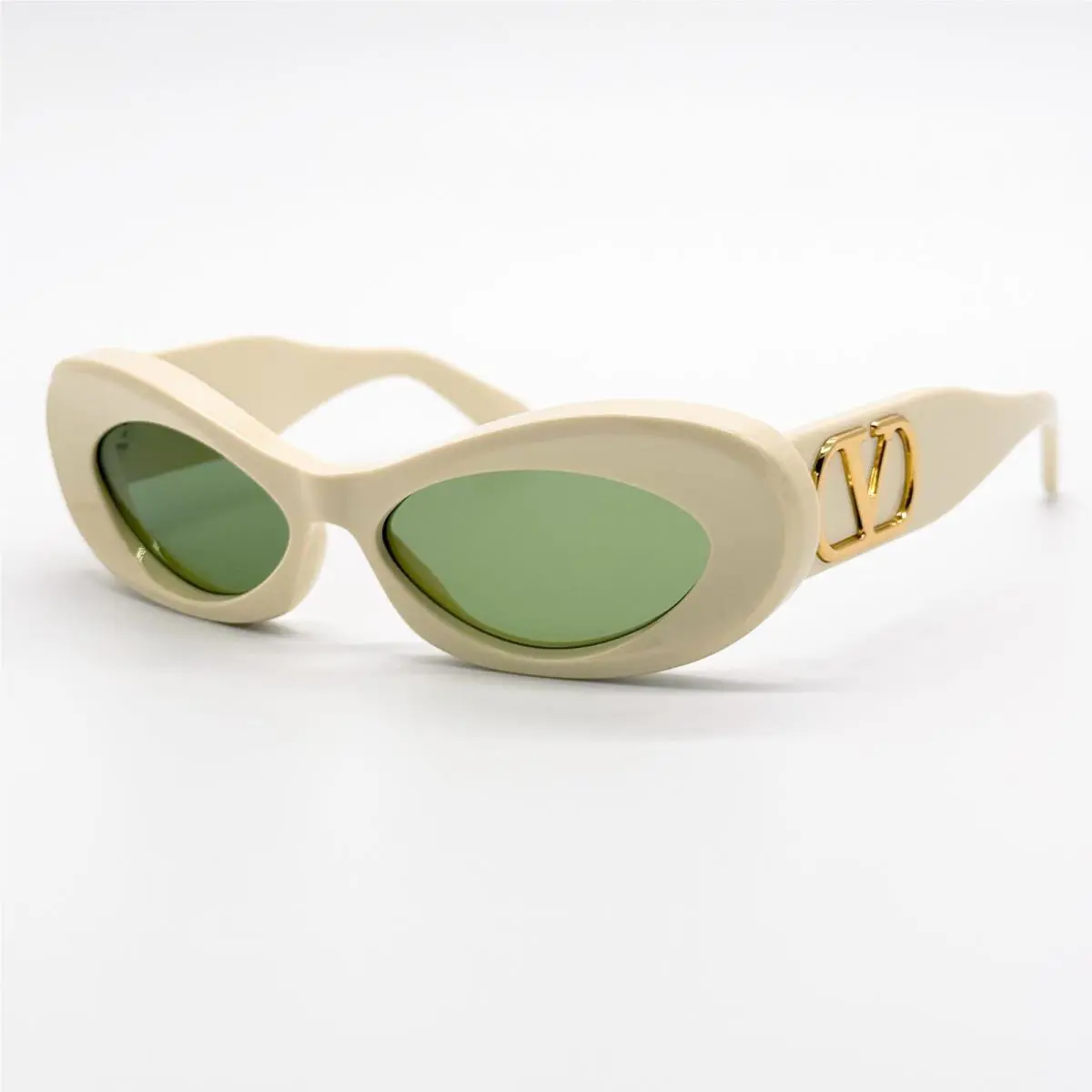 Valentino Sunglasses VLS-178B Ivory/green Women Eyewear