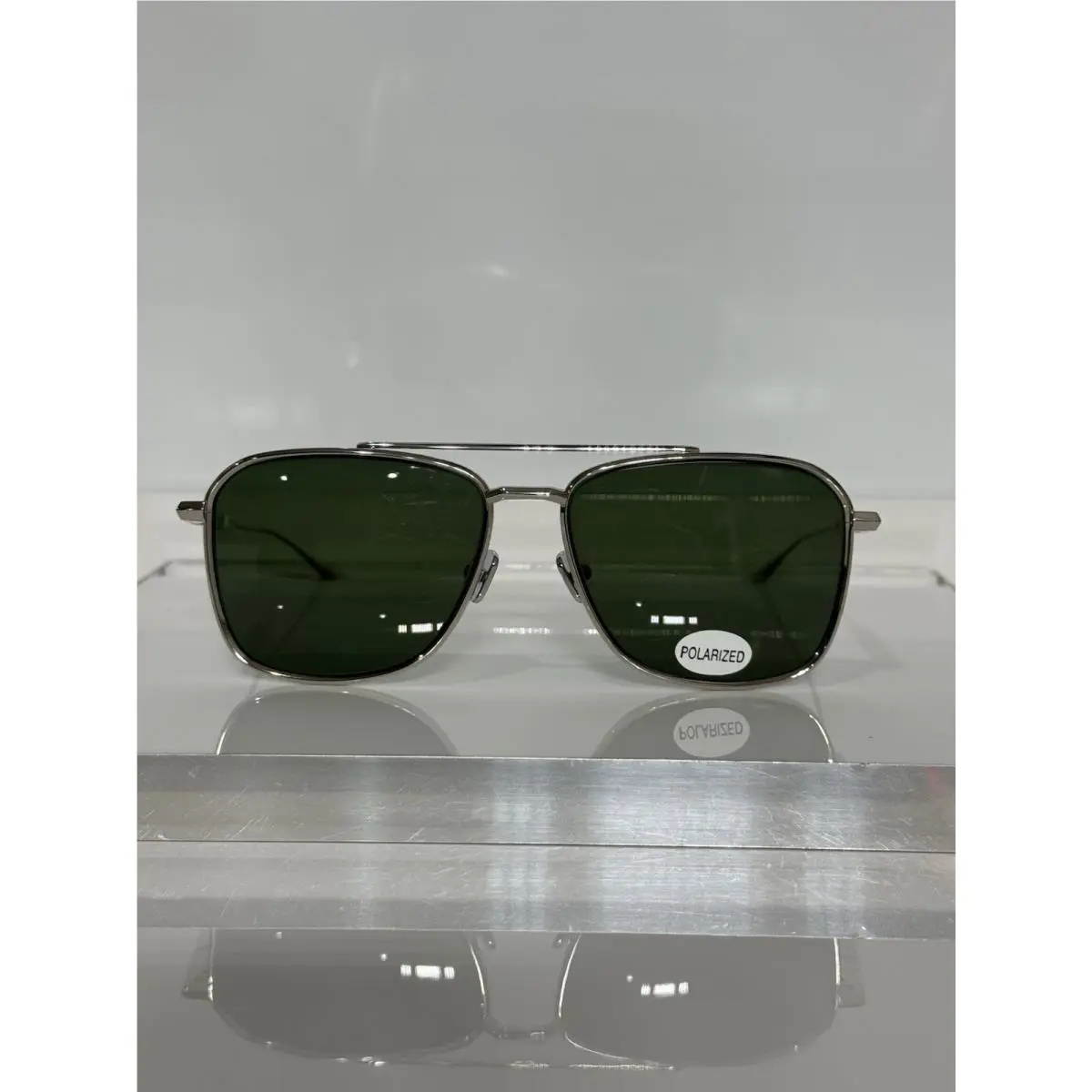 Valentino V-story II Silver Titanium w. Custom G15 Polarized Sunglasses