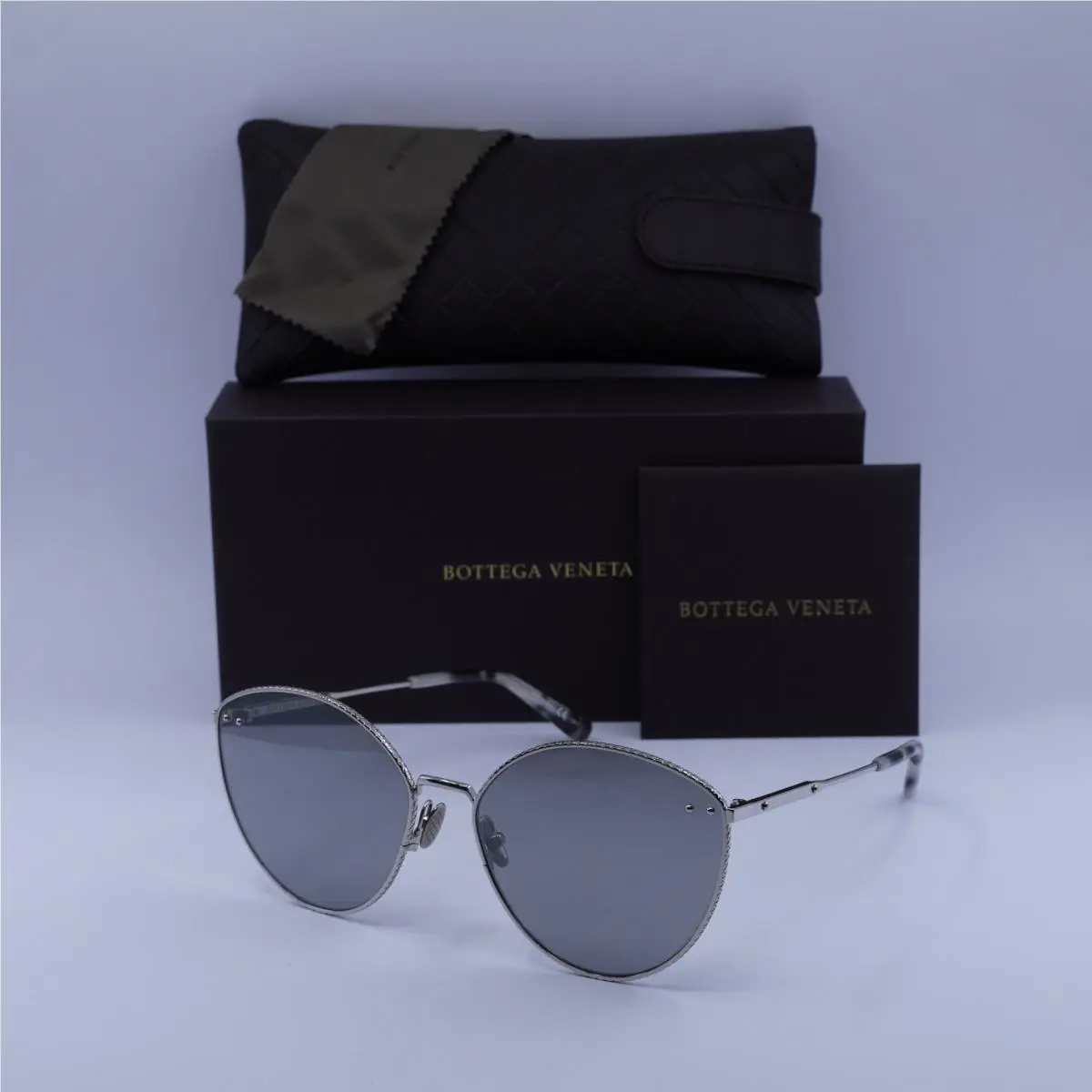 Bottega Veneta BV0259S 002 Silver/silver 61-17-145 Sunglasses
