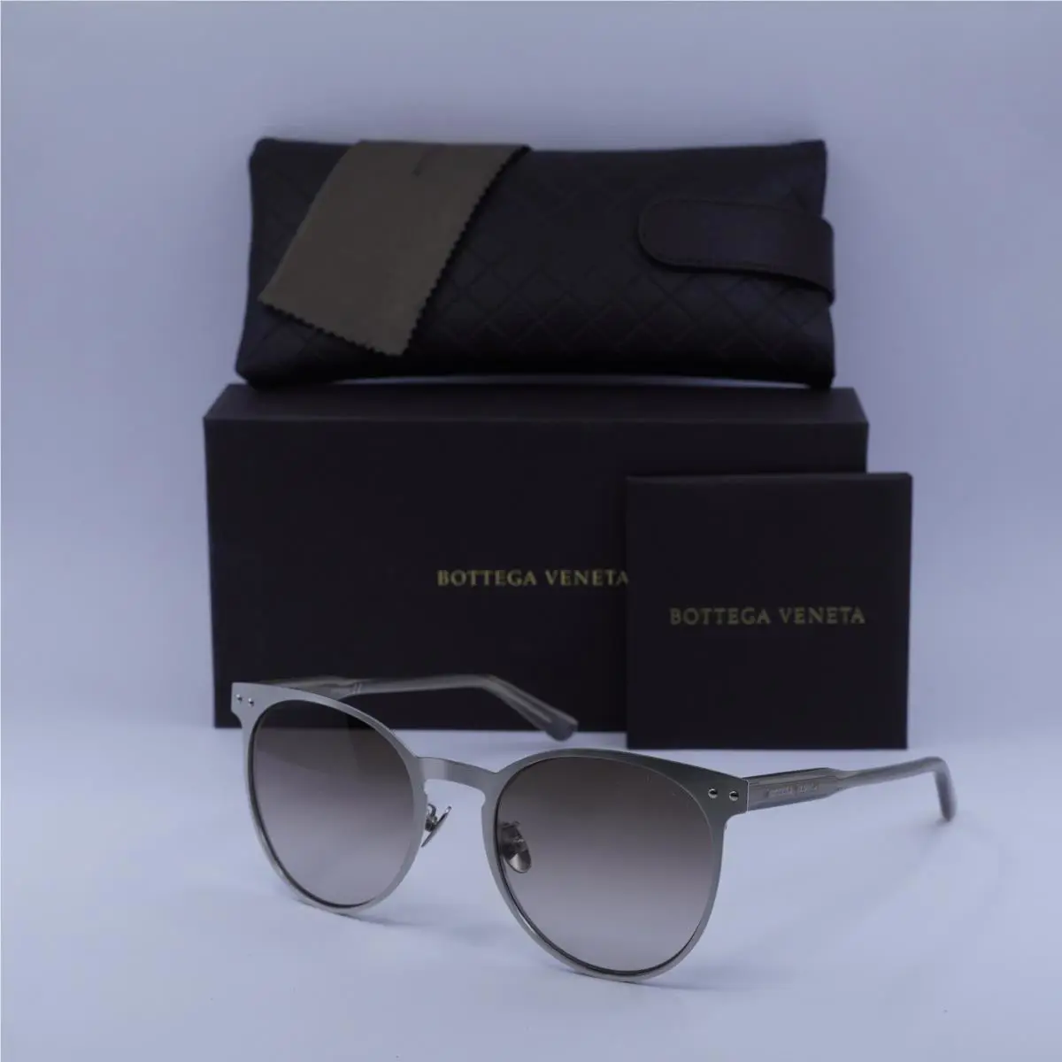 Bottega Veneta BV0225S 002 Silver/brown Gradient 54-21-145 Sunglasses