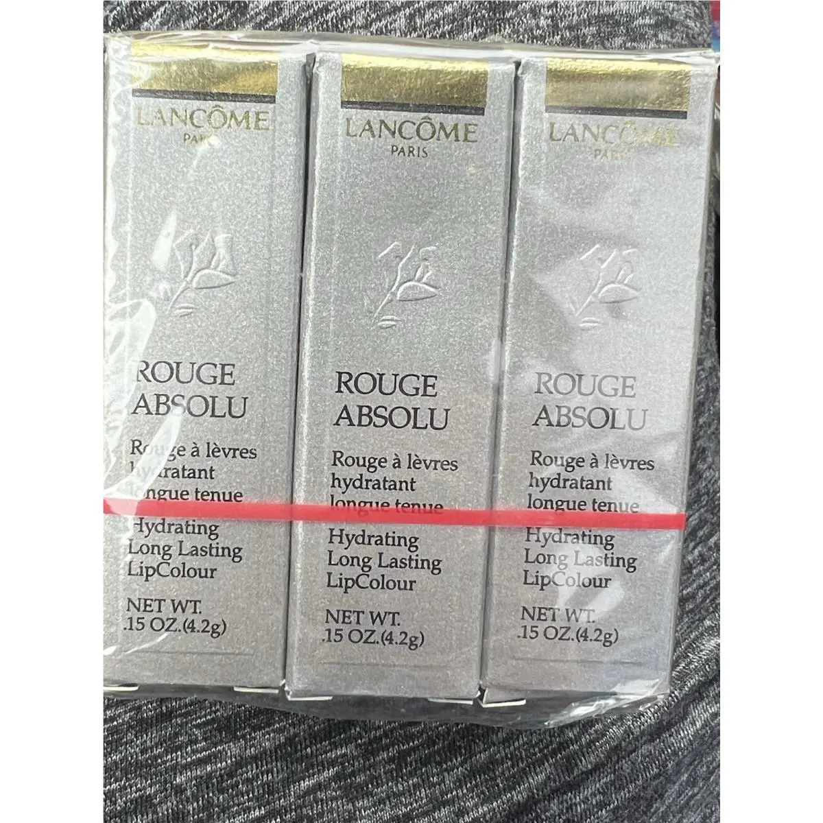 Vintage 3 Pack Lancome Rouge Absolu Lipcolour Lipstick - Nymphe