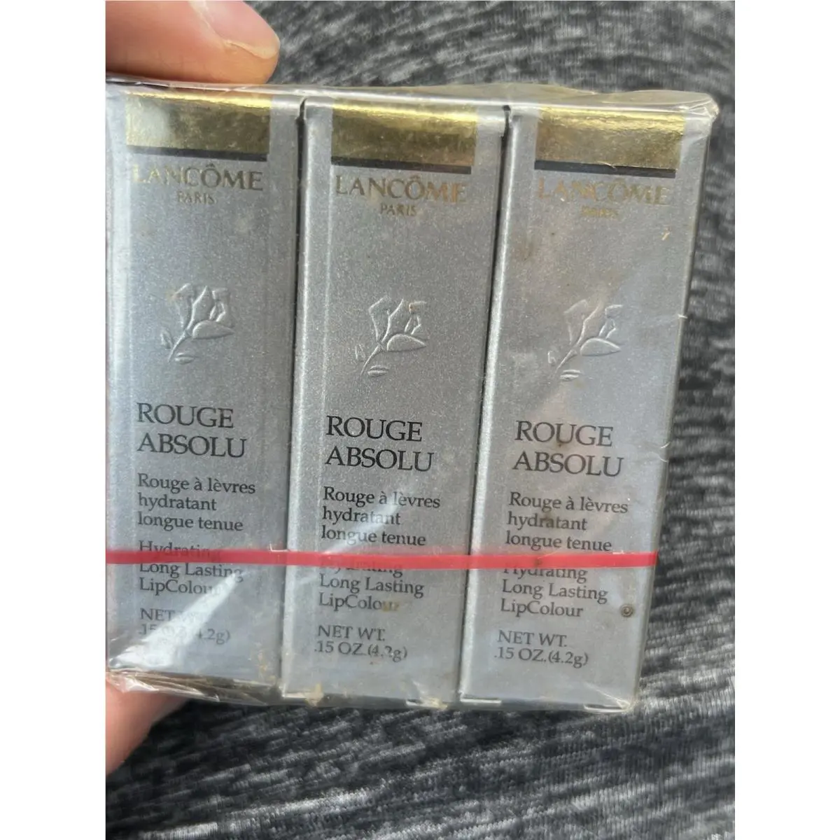 Vintage 3 Pack Lancome Rouge Absolu Lipcolour Lipstick - Rouge Realiste