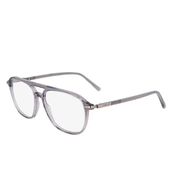 Ferragamo SF3006 020 Grey Eyeglasses Frames 56mm Men`s by Salvatore Ferragamo
