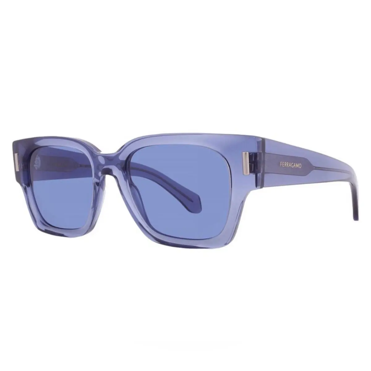 Salvatore Ferragamo Translucent Blue Sunglasses