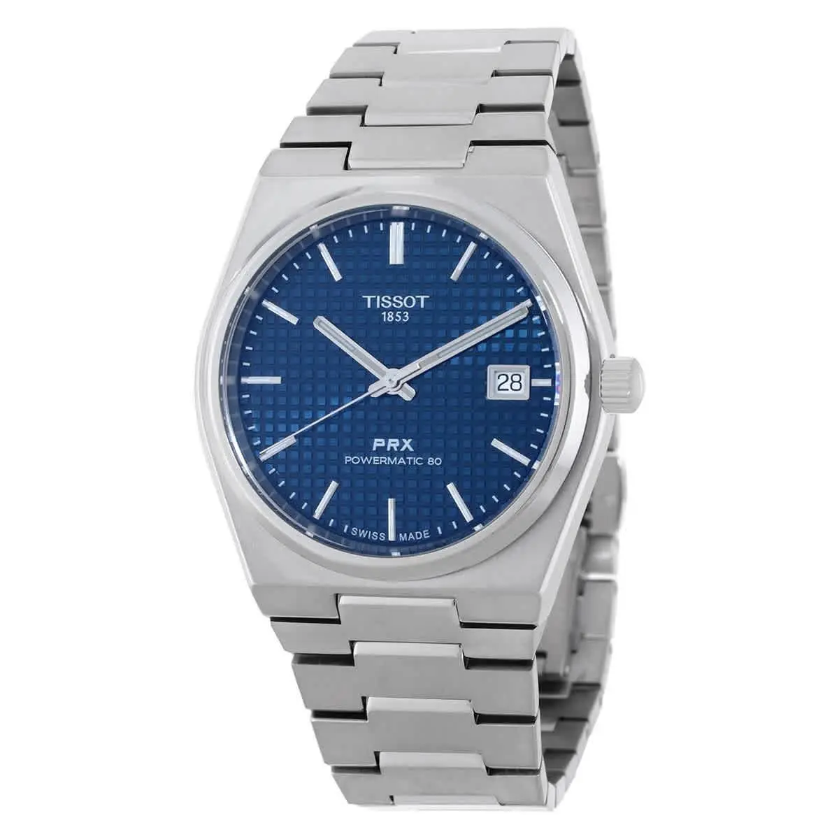 Tissot Prx Titanium Automatic Blue Dial Men`s Watch T1378074404100
