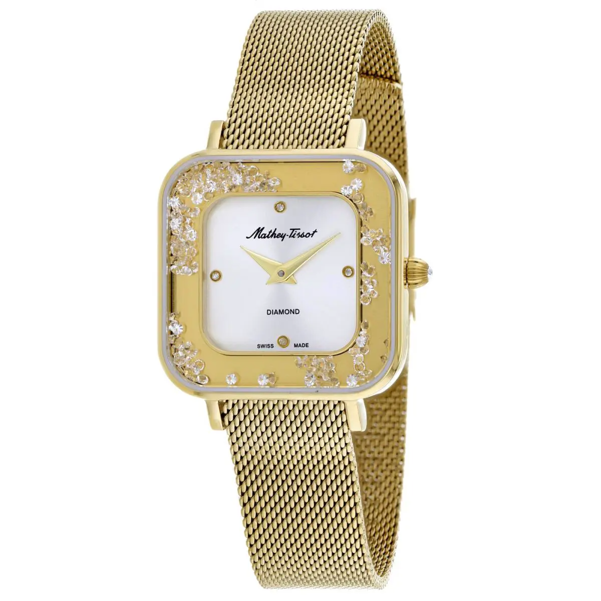 Mathey Tissot Women`s Gemina Silver Dial Watch - D984SPYI