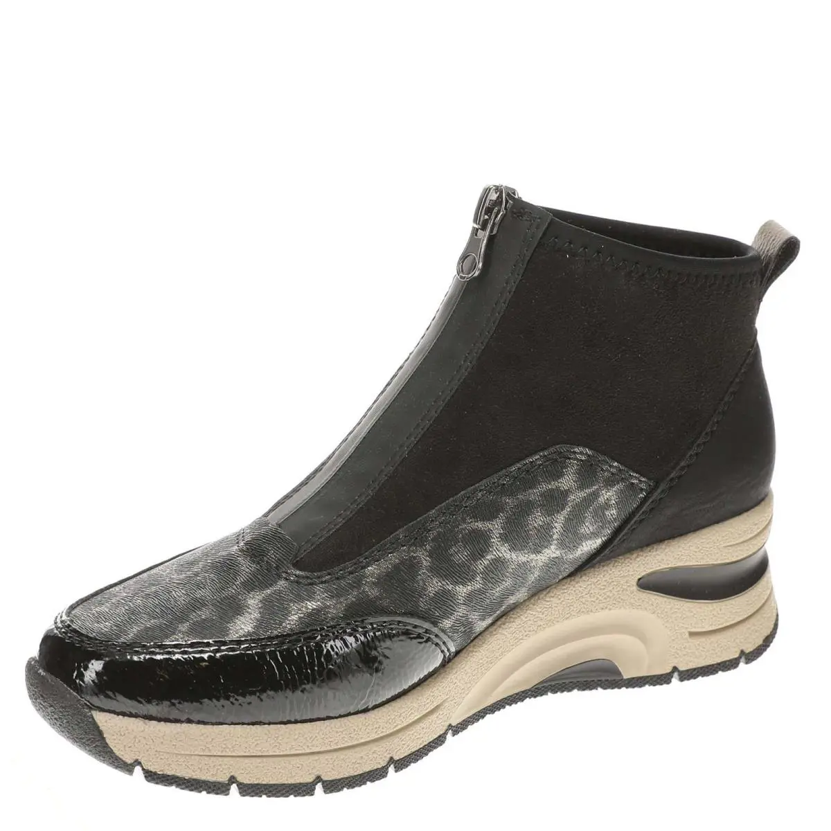Rieker shoes - Black/Animal Print 1
